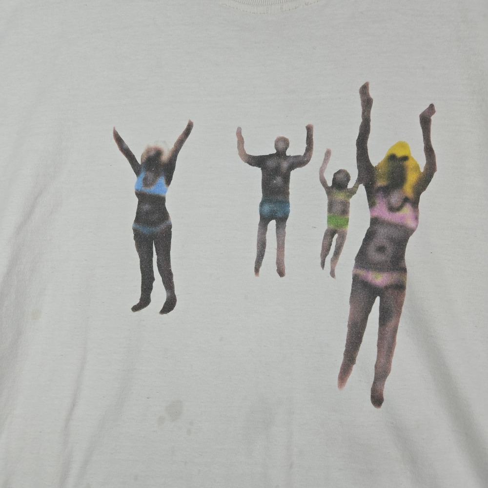 Diesel Graphic T-Shirt Mens XL White Airbrush Collage Art Print Streetwear Y2K - Picture 6 of 13